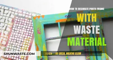 Creative DIY: Decorating Photo Frames with Upcycled Waste Materials