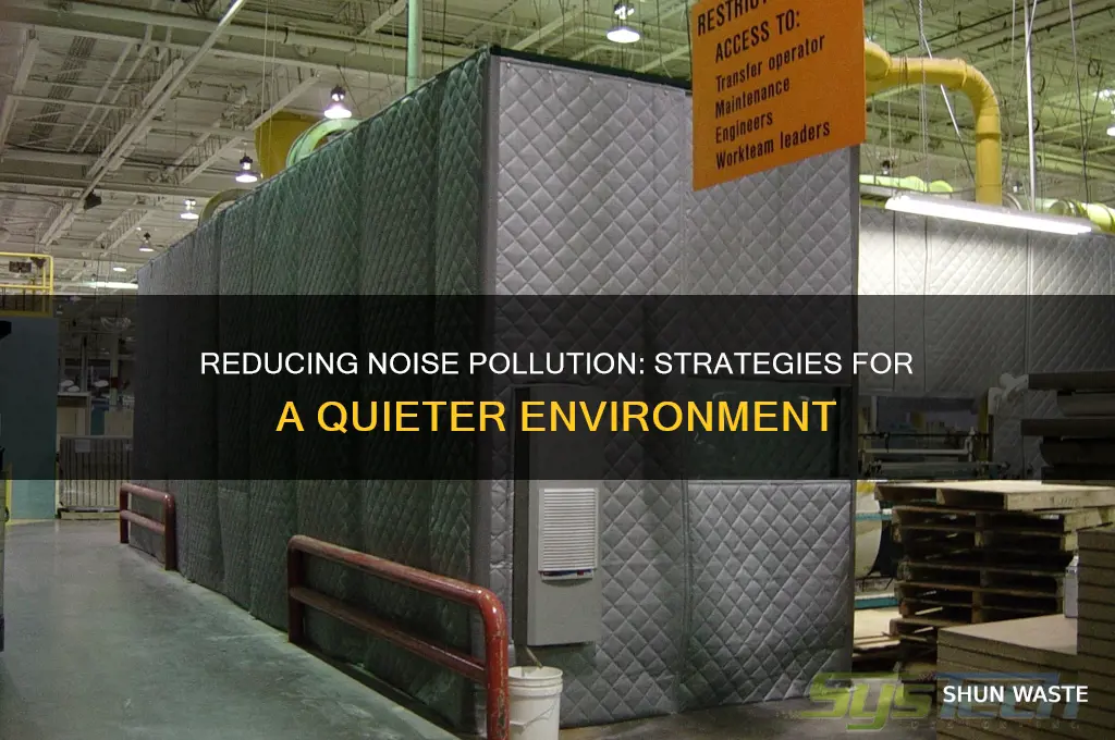 how to decrease noise pollution