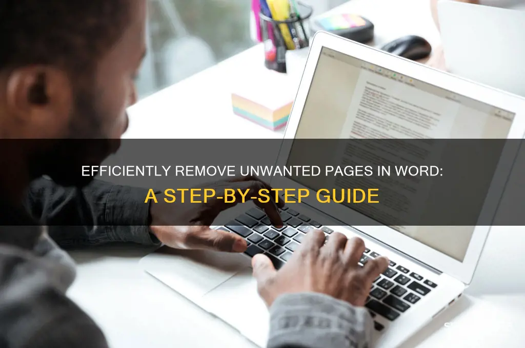 how to delete waste page in word