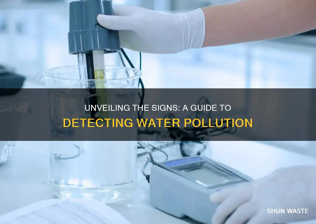 how to detect water pollution