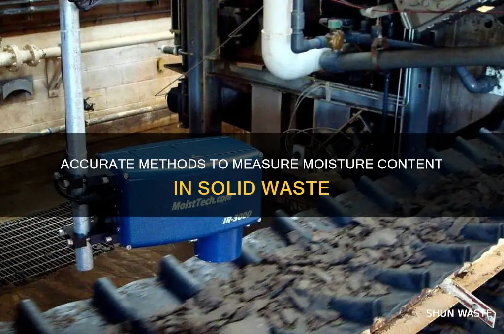 how to determine moisture content of solid waste