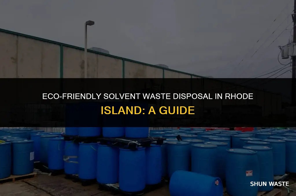 how to dispose solvent waste in rhode island
