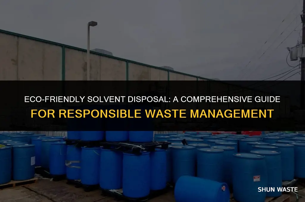 how to dispose solvent waste