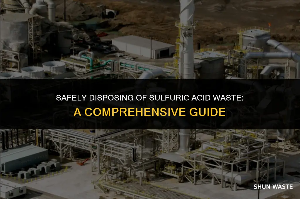 how to dispose sulfuric acid waste