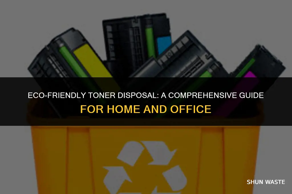 how to dispose toner waste