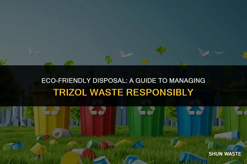 how to dispose trizol waste