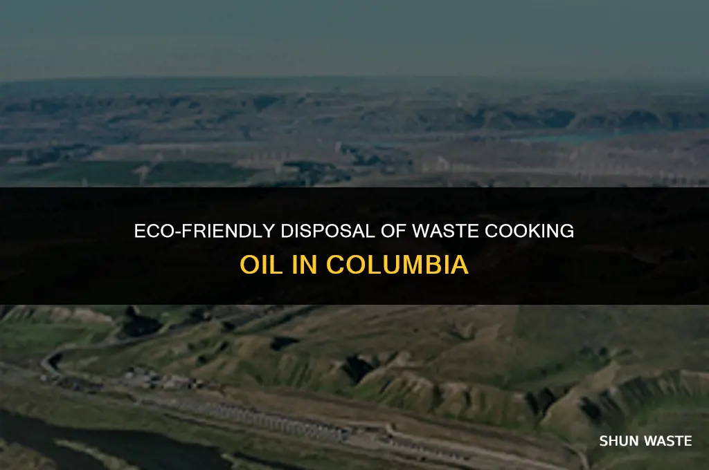 how to dispose waste cooking oil columbia