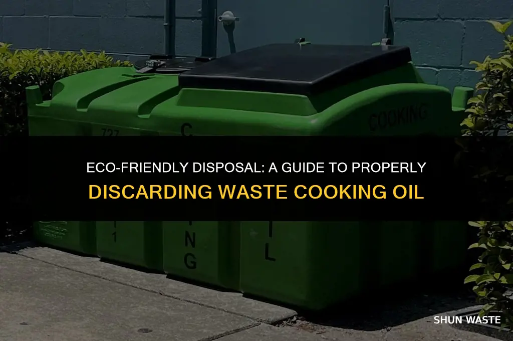 how to dispose waste cooking oil
