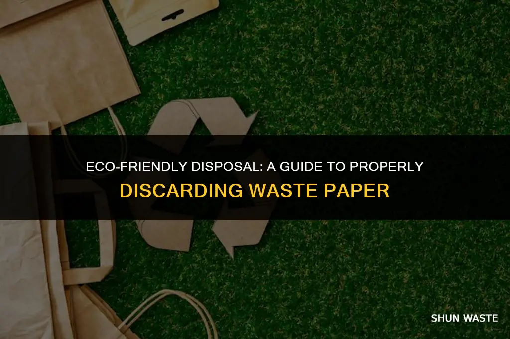 how to dispose waste paper