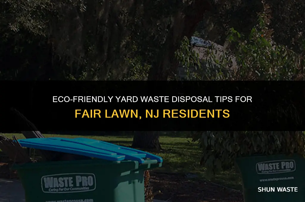 how to dispose yard waste fair lawn nj
