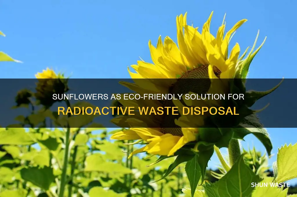 how to disspose of radioactive waste in sunflowers