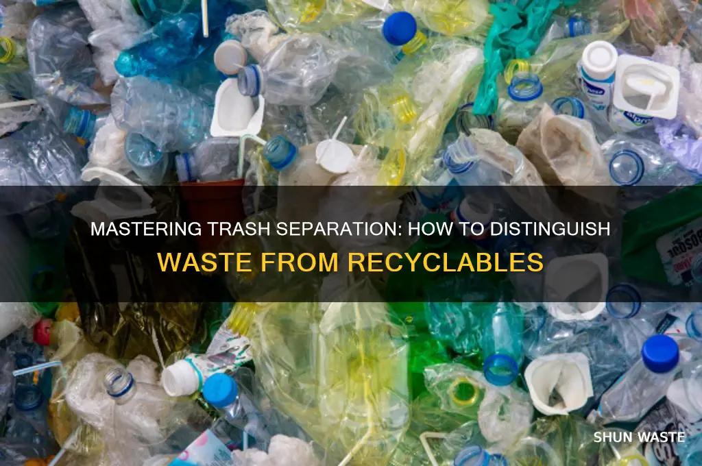 how to distingush waste and recycle trash