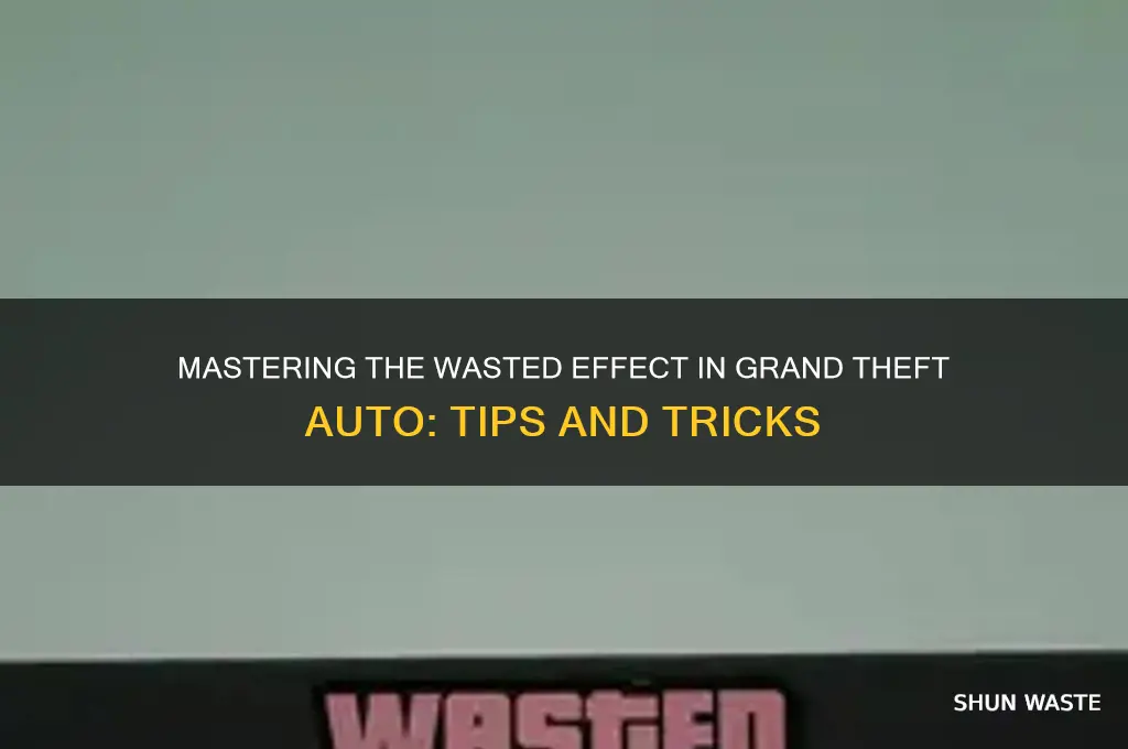 how to do the wasted effect grand theft auto
