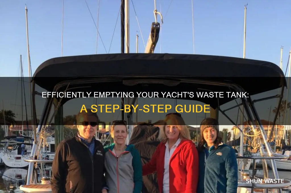how to drain waste tank from yacht
