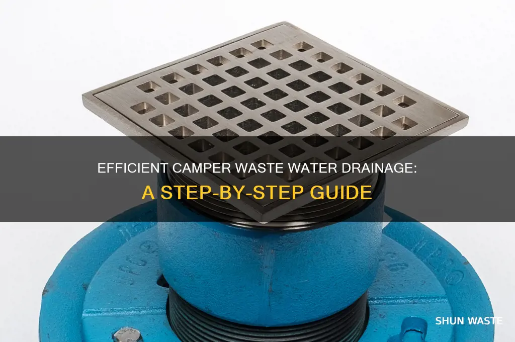 how to drain waste water from camper