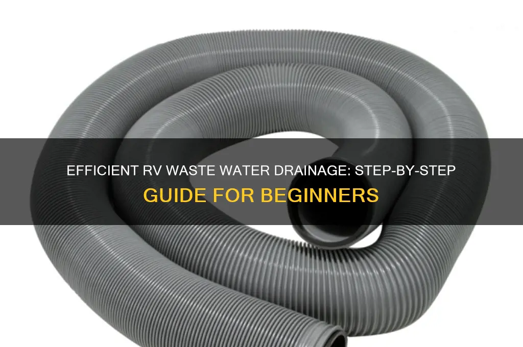 how to drain waste water from rv