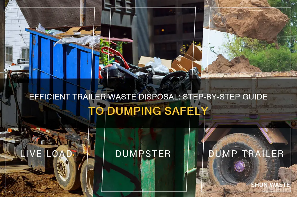 how to dump waste from a trailer