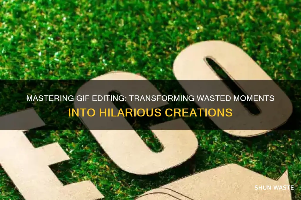 how to edit something into a wasted gif