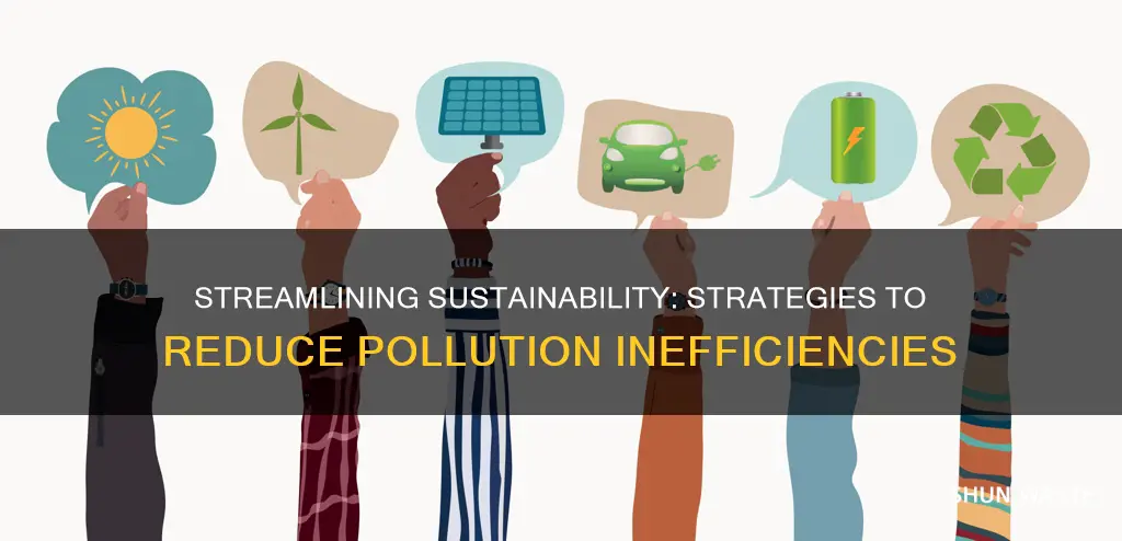 how to eliminate or reduce inefficiencies with pollution