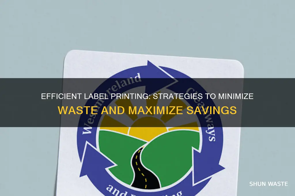 how to eliminate waste in label printing