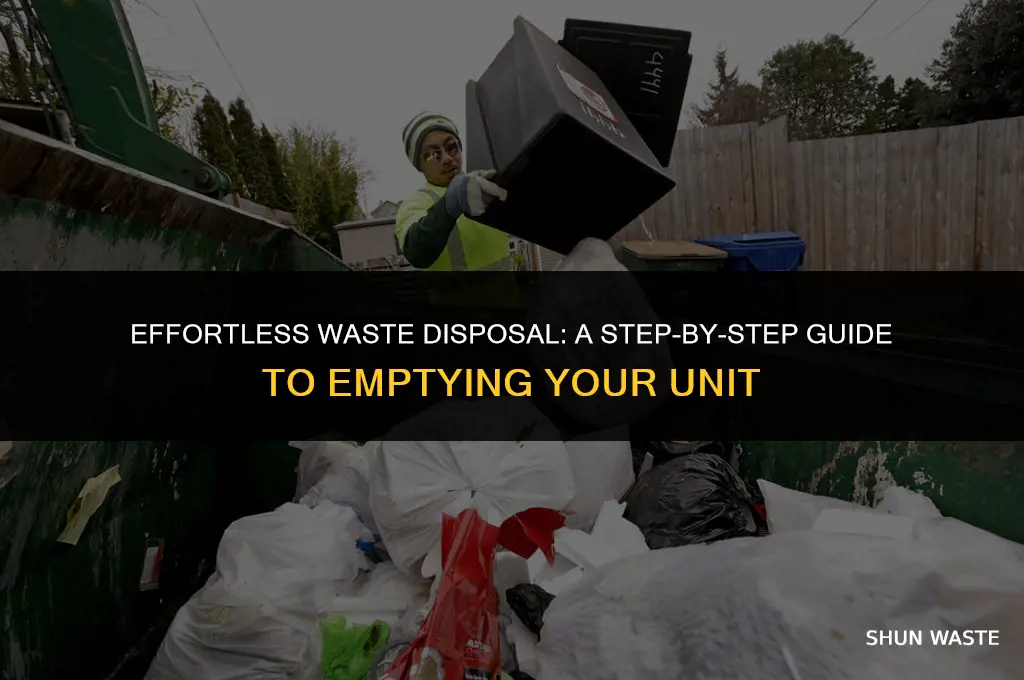 how to empty a waste disposal
