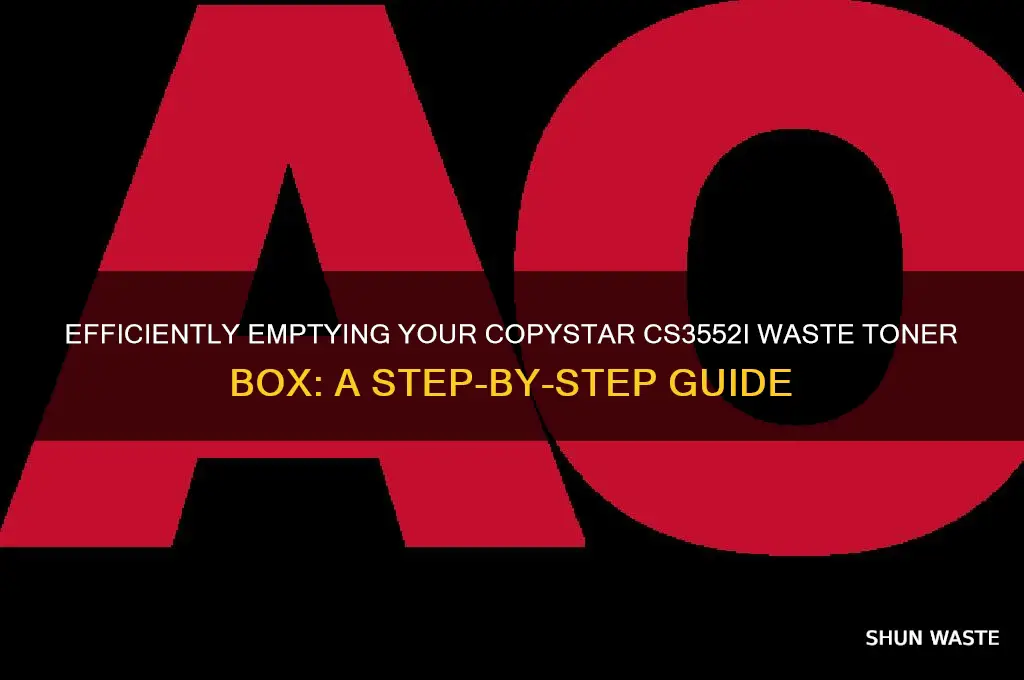 how to empty a waste toner box for copystar cs3552i