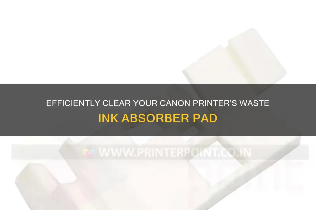 how to empty cannon printer waste bin