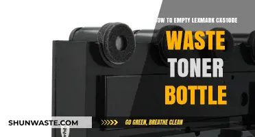 Efficiently Emptying Your Lexmark CX510de Waste Toner Bottle: A Step-by-Step Guide