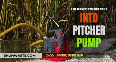 Purifying polluted water: A guide to emptying with a pitcher pump