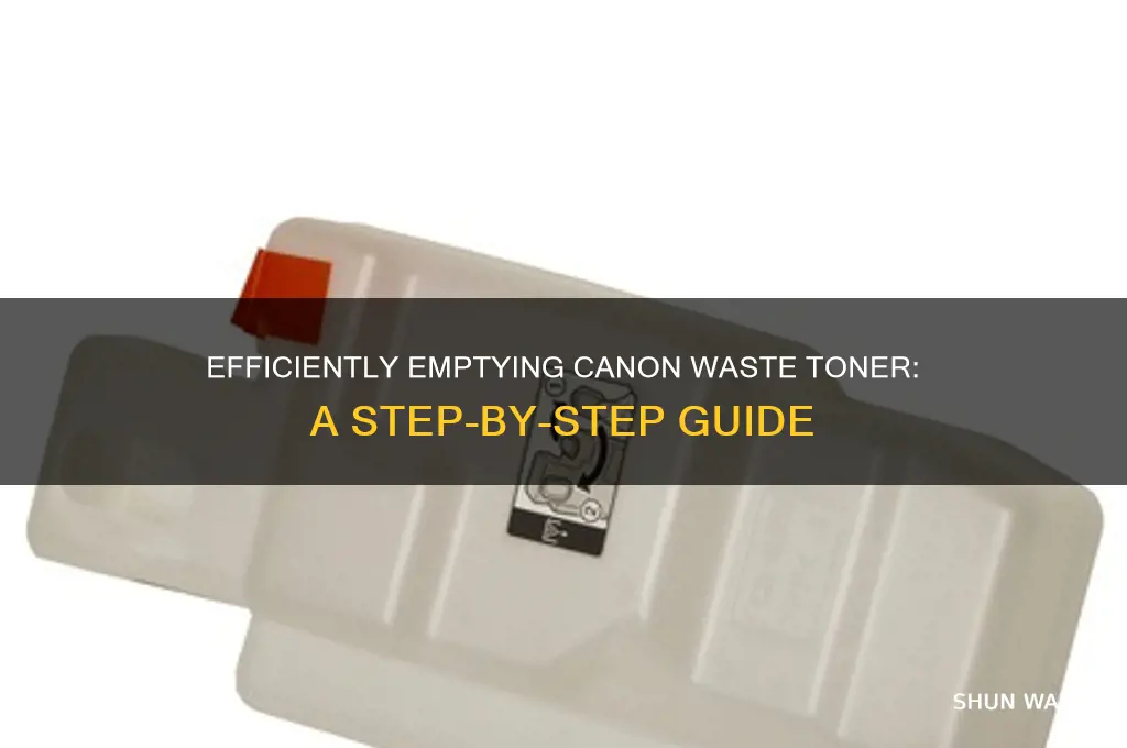 how to empty the waste toner canon
