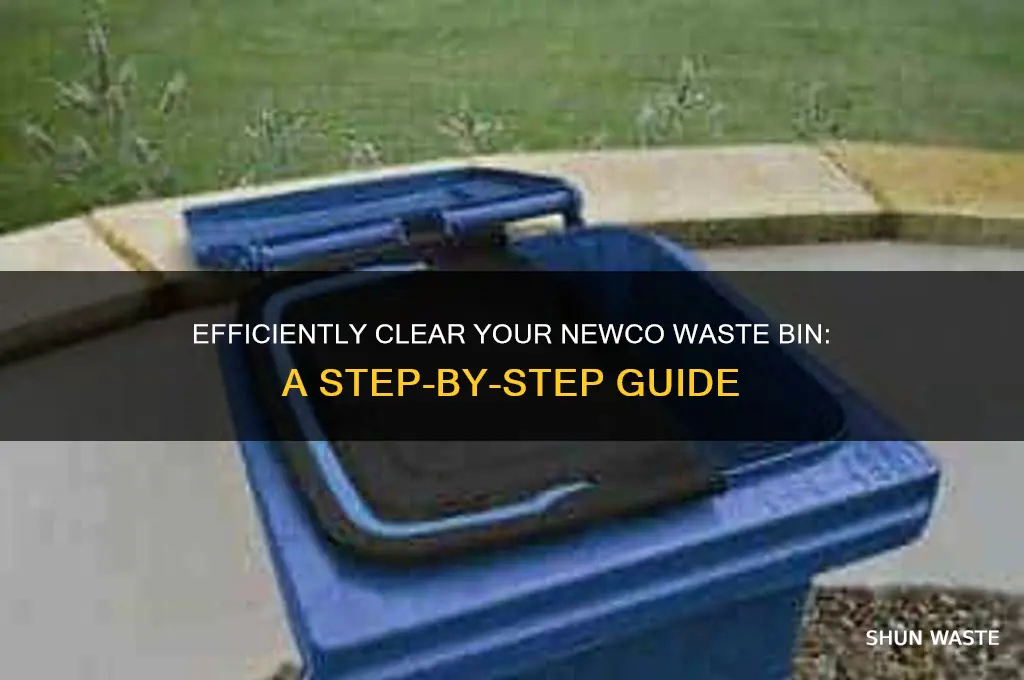 how to empty waste bin on newco