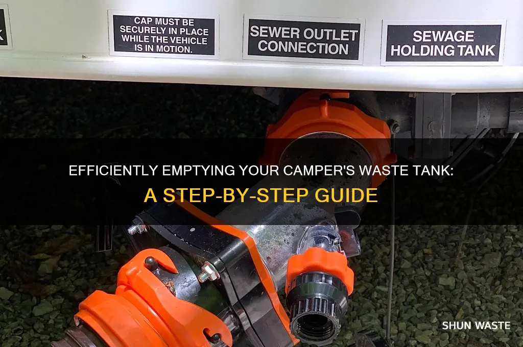 how to empty waste tank on camper
