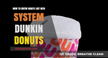 Efficiently Logging Waste Data in Dunkin' Donuts' System: A Step-by-Step Guide