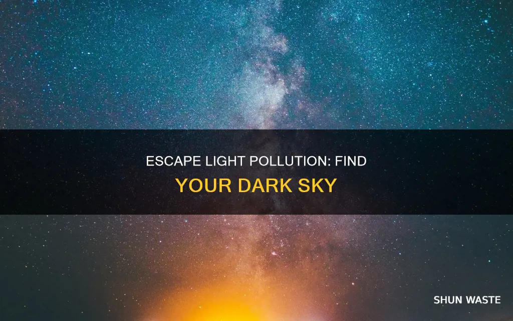 how to escape light pollution