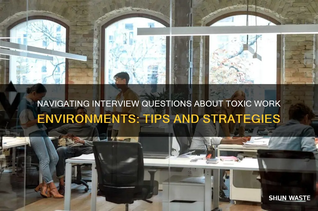 how to explain a toxic work environment in an interview