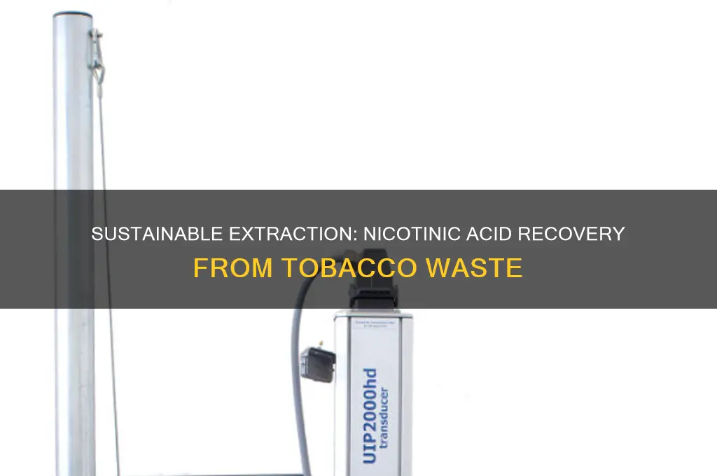 how to extract nicotinic acid from tobacco waste