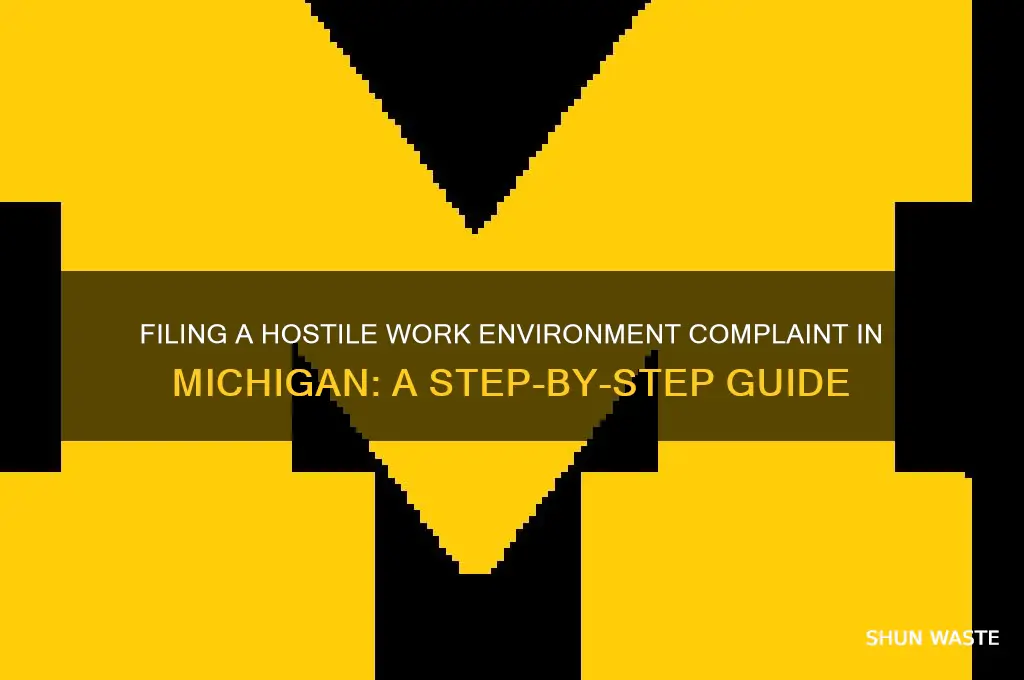 how to file a hostile work environment complaint in michigan