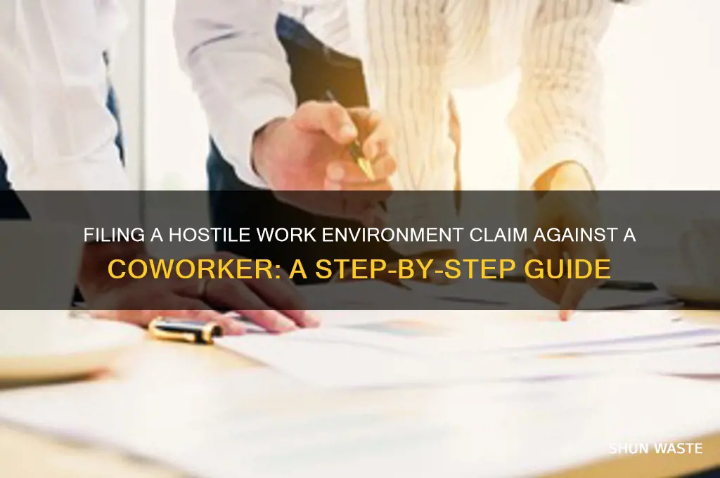how to file hostile work environment claim against coworker