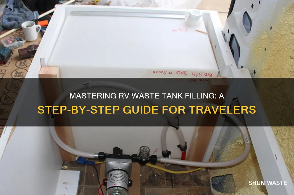 how to fill portable rv waste tank