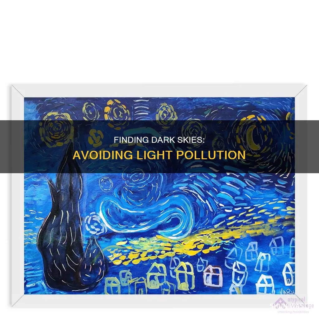 how to find areas of low light pollution