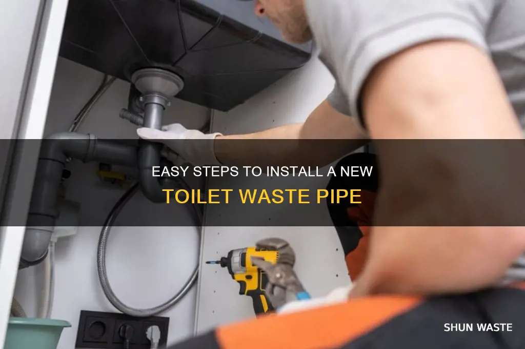how to fit a new toilet waste pipe
