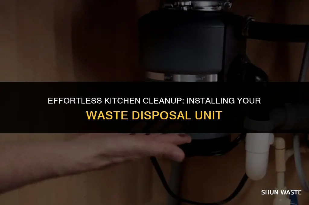 how to fit a waste disposal unit