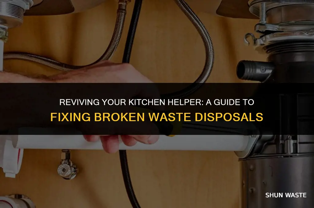 how to fix a broken waste disposal