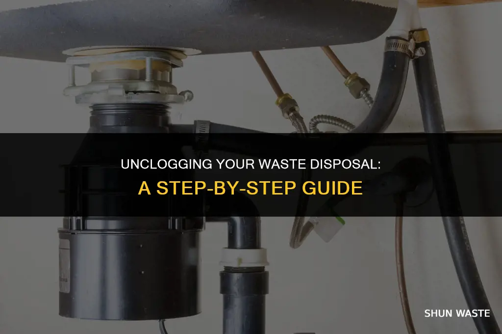 how to fix a jammed waste disposal