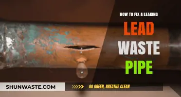 Quick Guide to Repairing a Leaking Lead Waste Pipe
