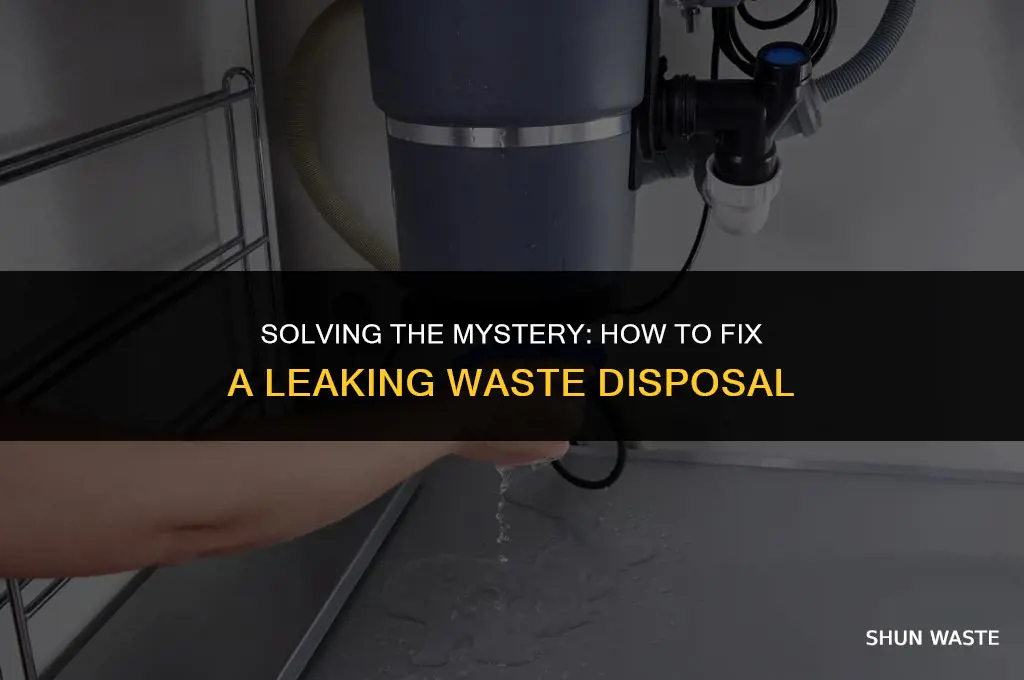 how to fix a leaking waste disposal