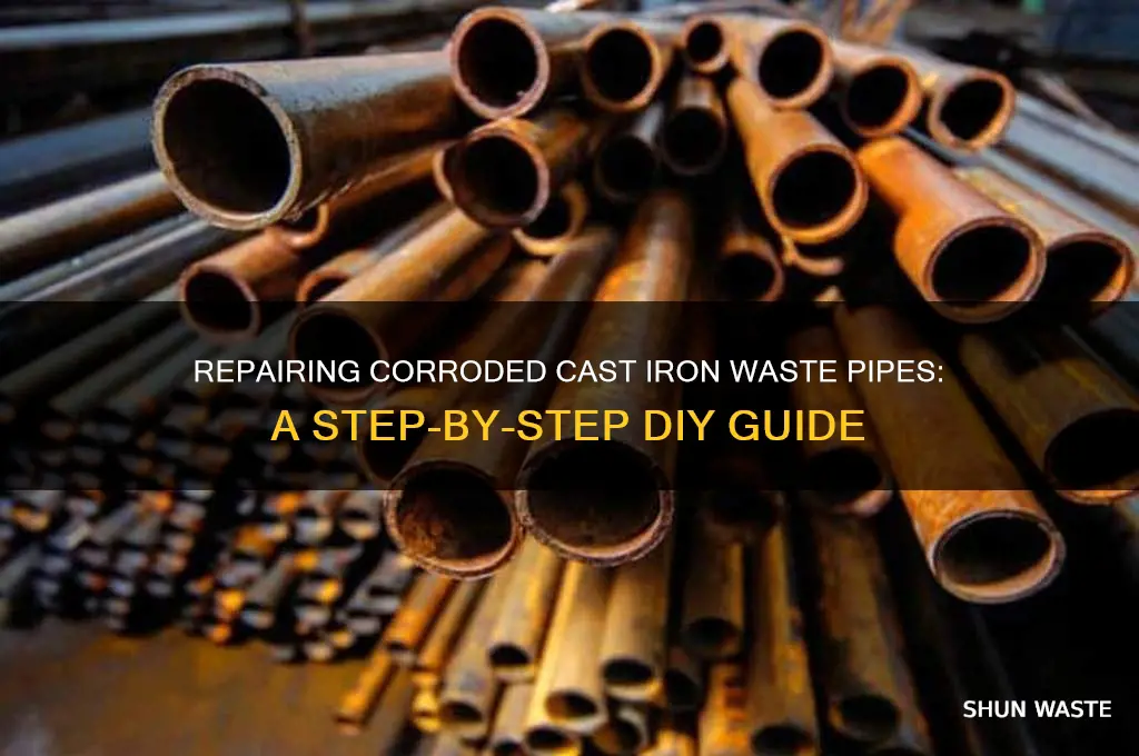 how to fix corroted cast iron waste pipes