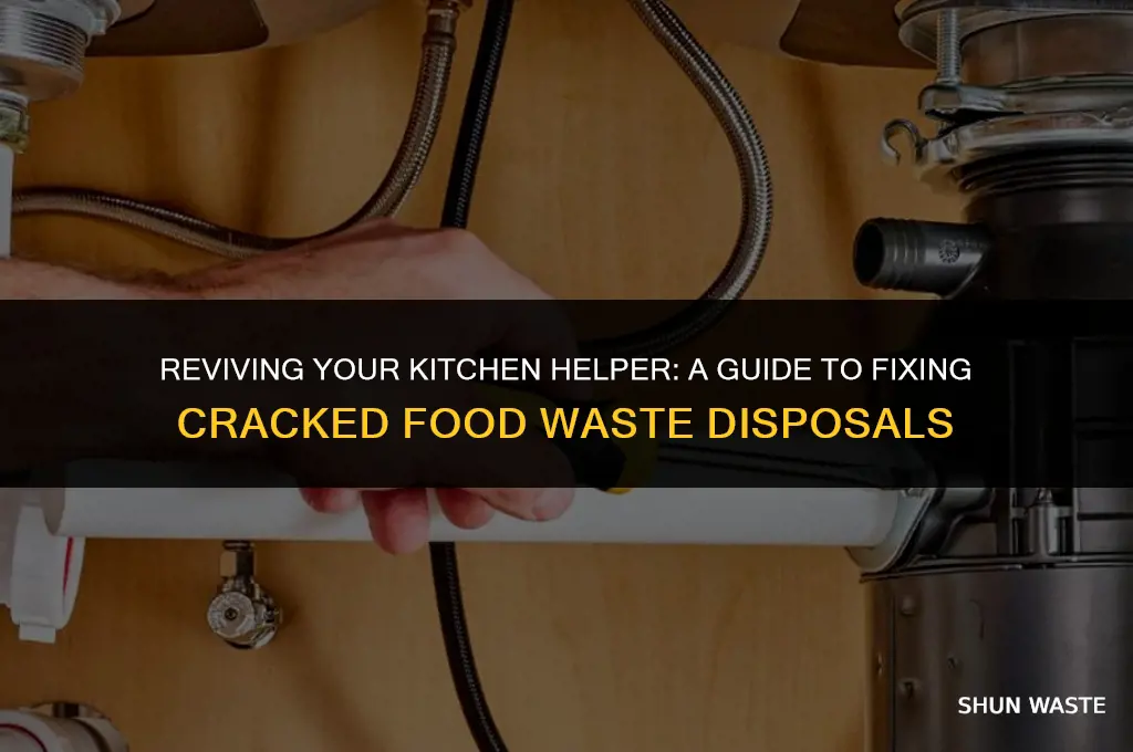 how to fix cracked food waste disposal