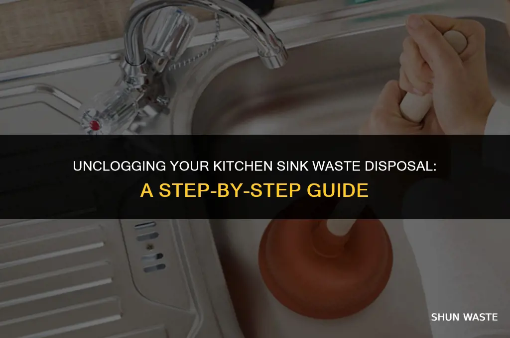 how to fix kitchen sink waste disposal