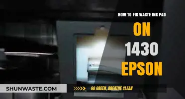 Epson 1430 Waste Ink Pad Fix: Step-by-Step Repair Guide